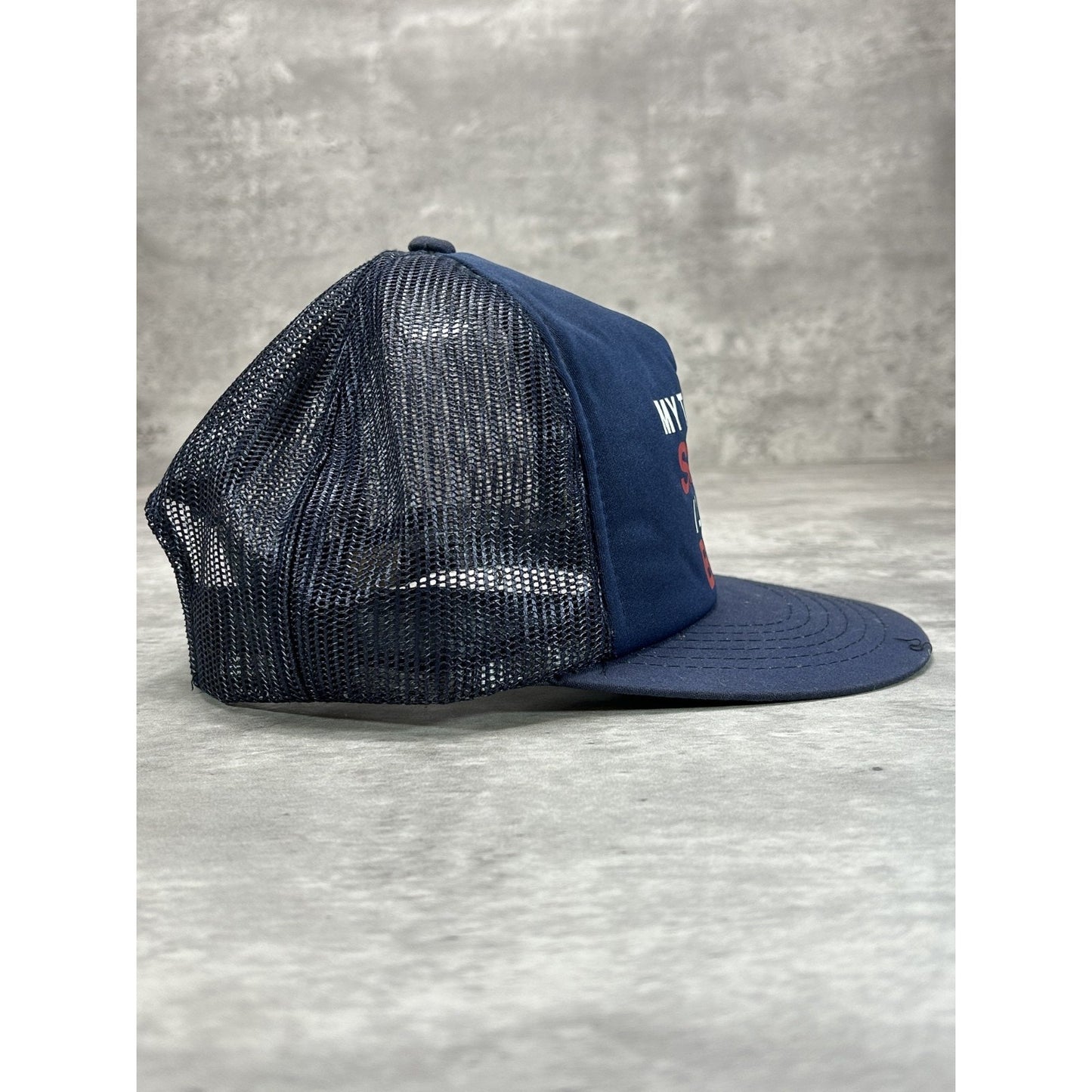 Vintage 80s My Taste Is Simple I Like The Best Comedy Slogan Snapback Hat OSFA