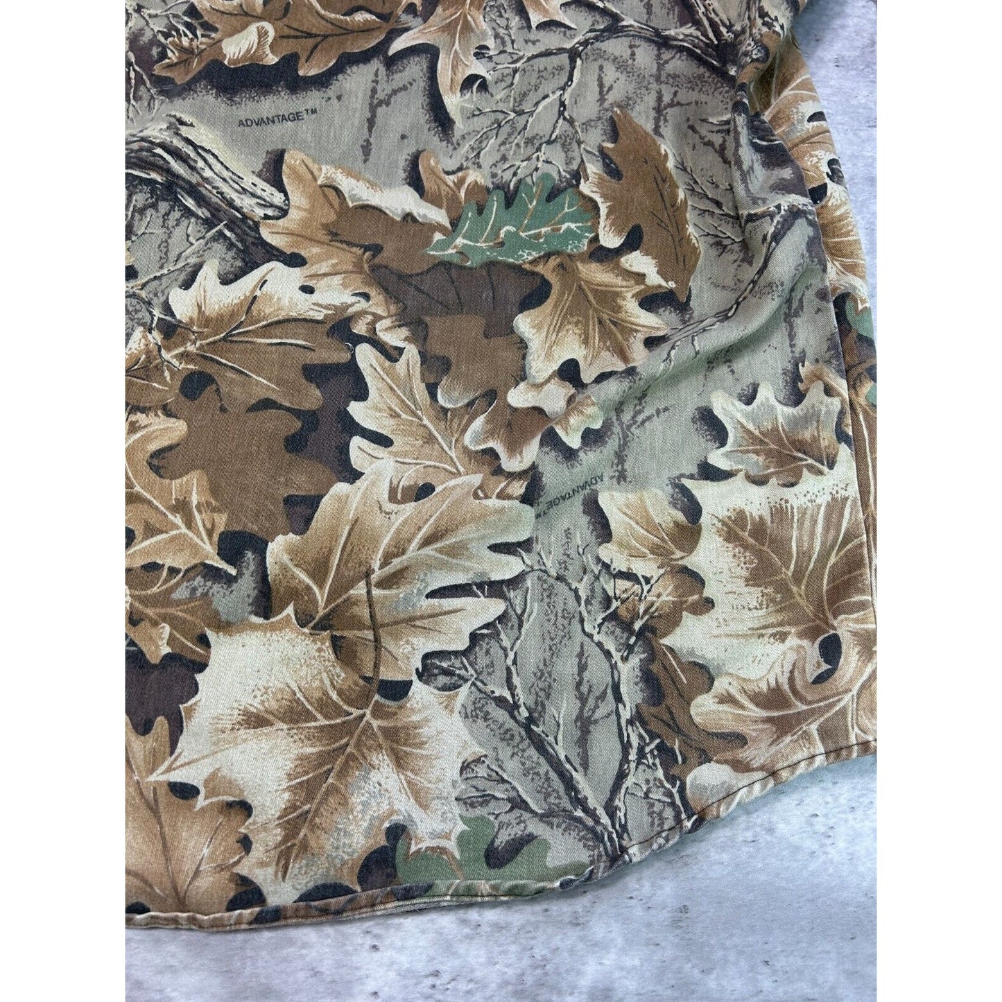 Vintage 80s/90s Redhead Advantage Camo Long Sleeve Button Up Shirt Size XXL
