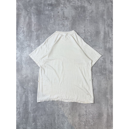 Vintage 90s California Republic Distressed Graphic T-Shirt Size XL White