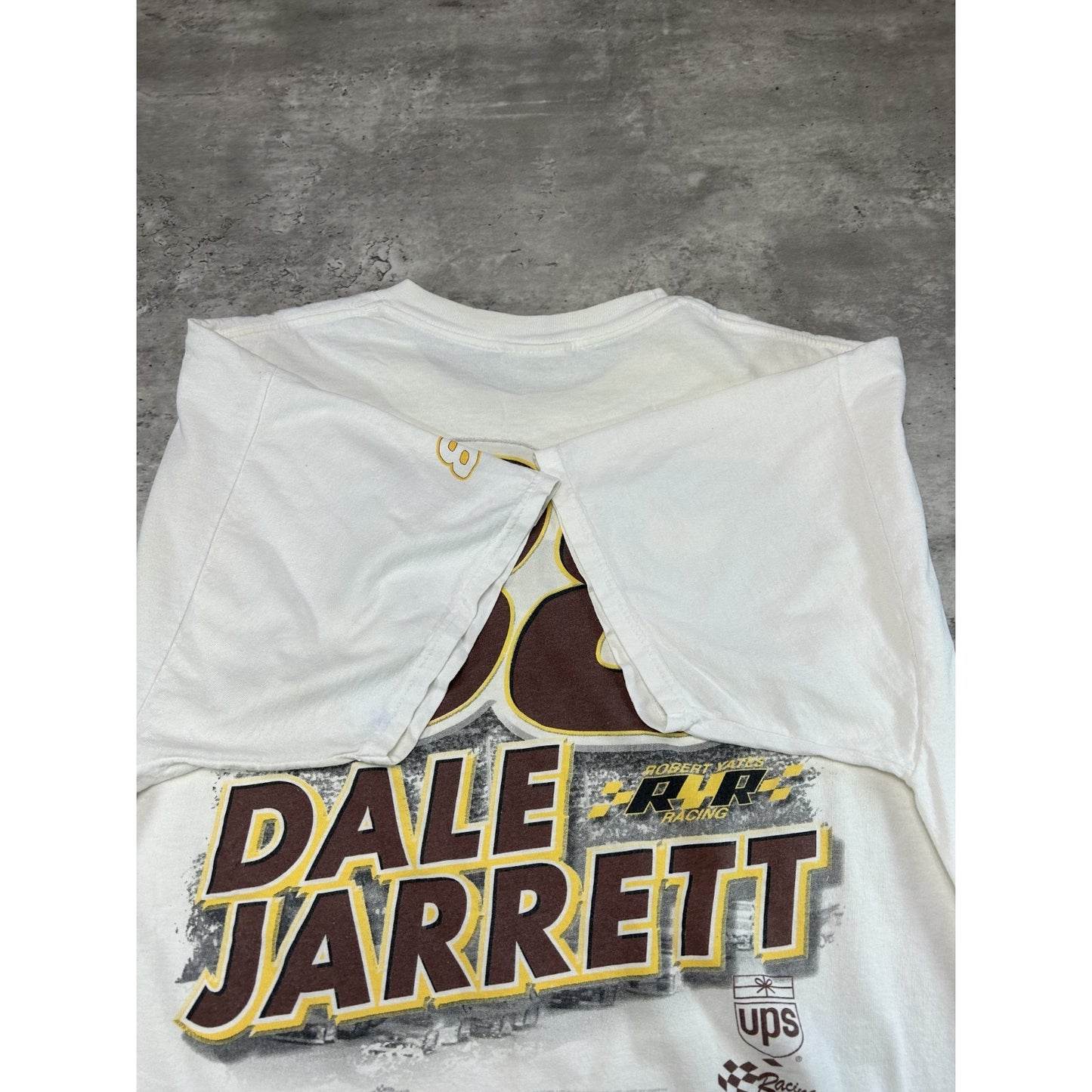 Vintage Dale Jarrett #88 Nascar Racing Spellout Graphic T-Shirt Size XL