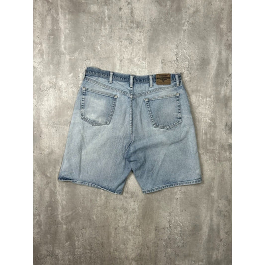 Vintage Wrangler Faded Light Wash Denim Shorts Size 37 Blue
