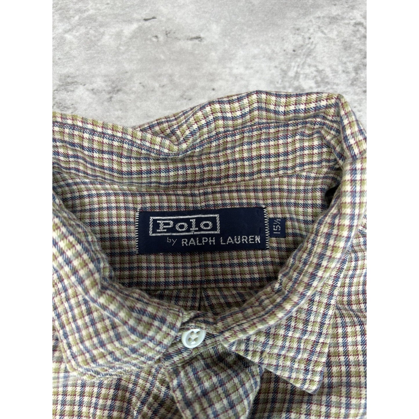 Vintage Polo Ralph Lauren Plaid Print Long Sleeve Button Up Shirt Size XL