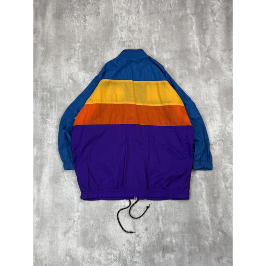 Vintage 80s/90s Nike Graphic Spellout Swoosh Nylon Windbreaker Jacket YOUTH L