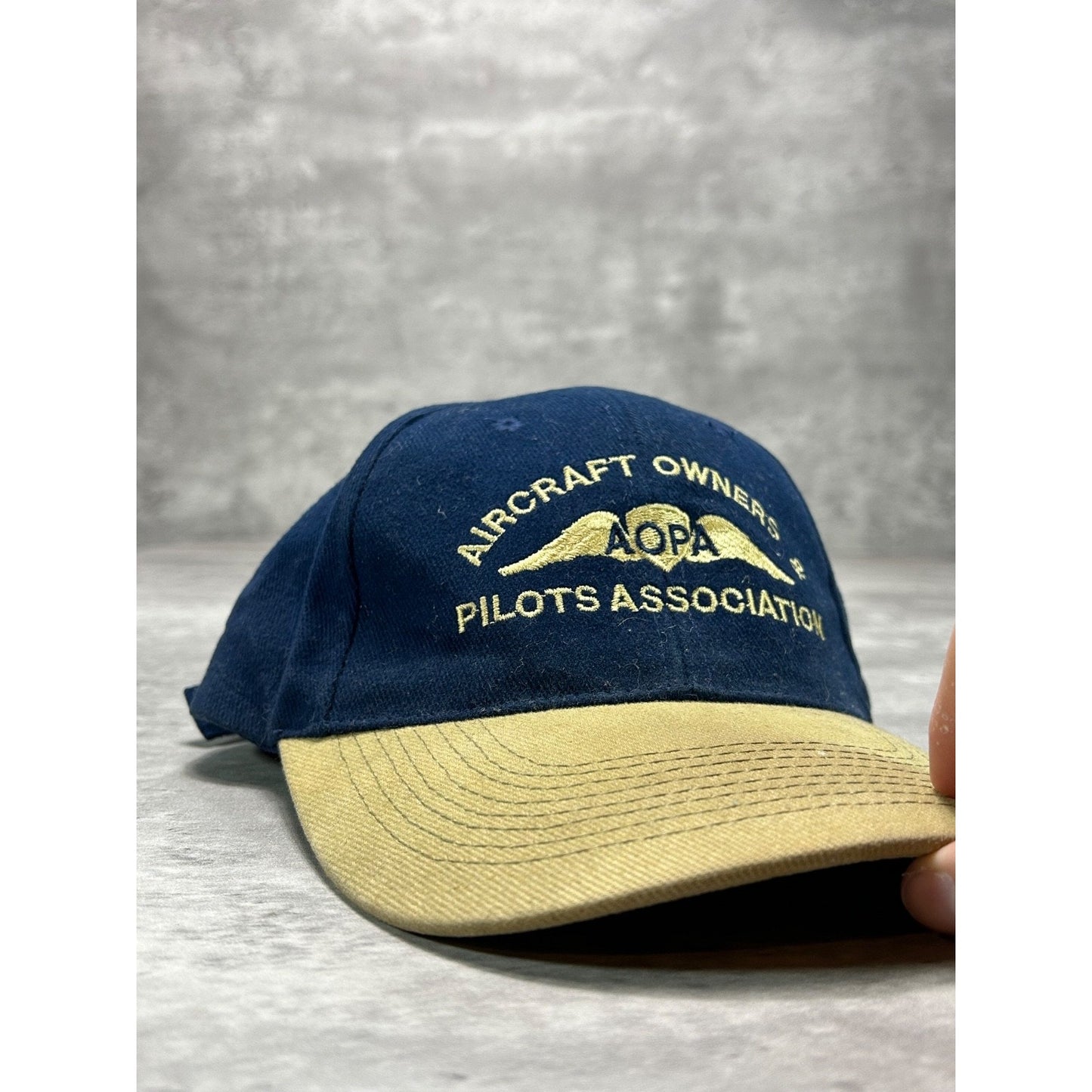 Vintage Aircraft Owners Pilots Association Embroidered Strapback Hat OSFA
