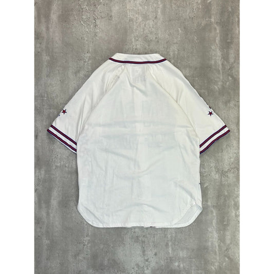 Vintage NBA All-Star Game Stitched Starter Baseball Style Jersey Size Large