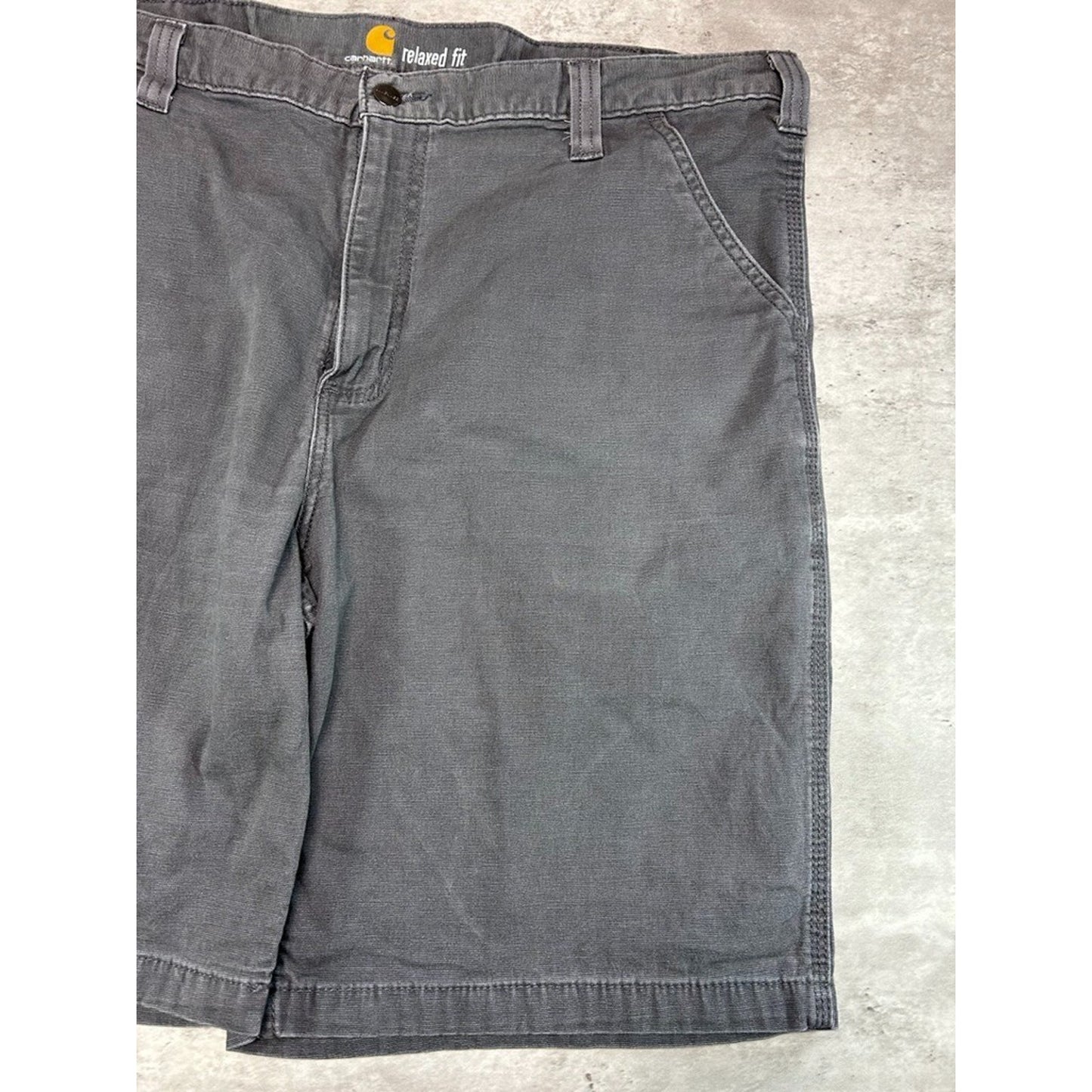 Carhartt Relaxed Fit Canvas Workwear Five Pocket Shorts Size 42 Gray