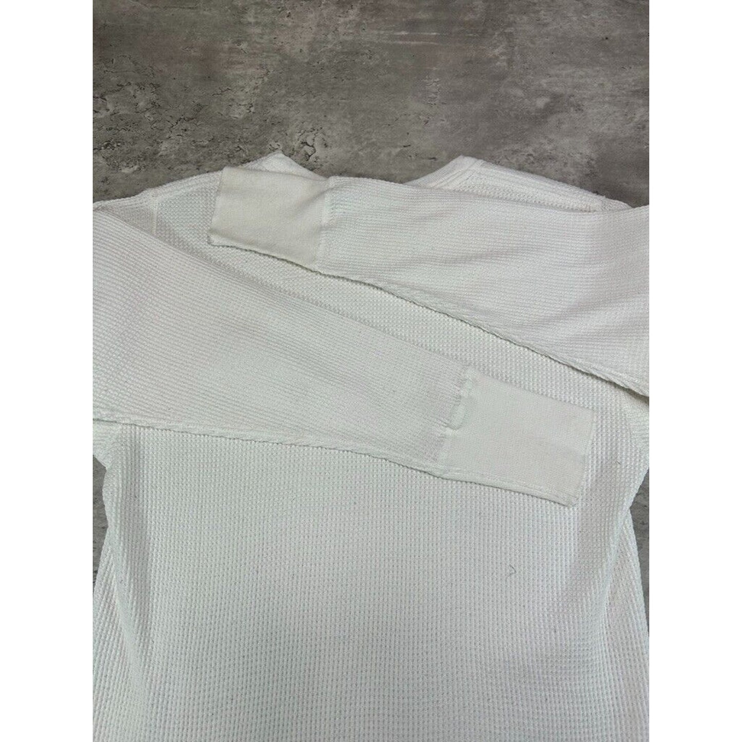 Vintage 1980s Standfields Blank Thermal Print Long Sleeve T-Shirt Size Medium