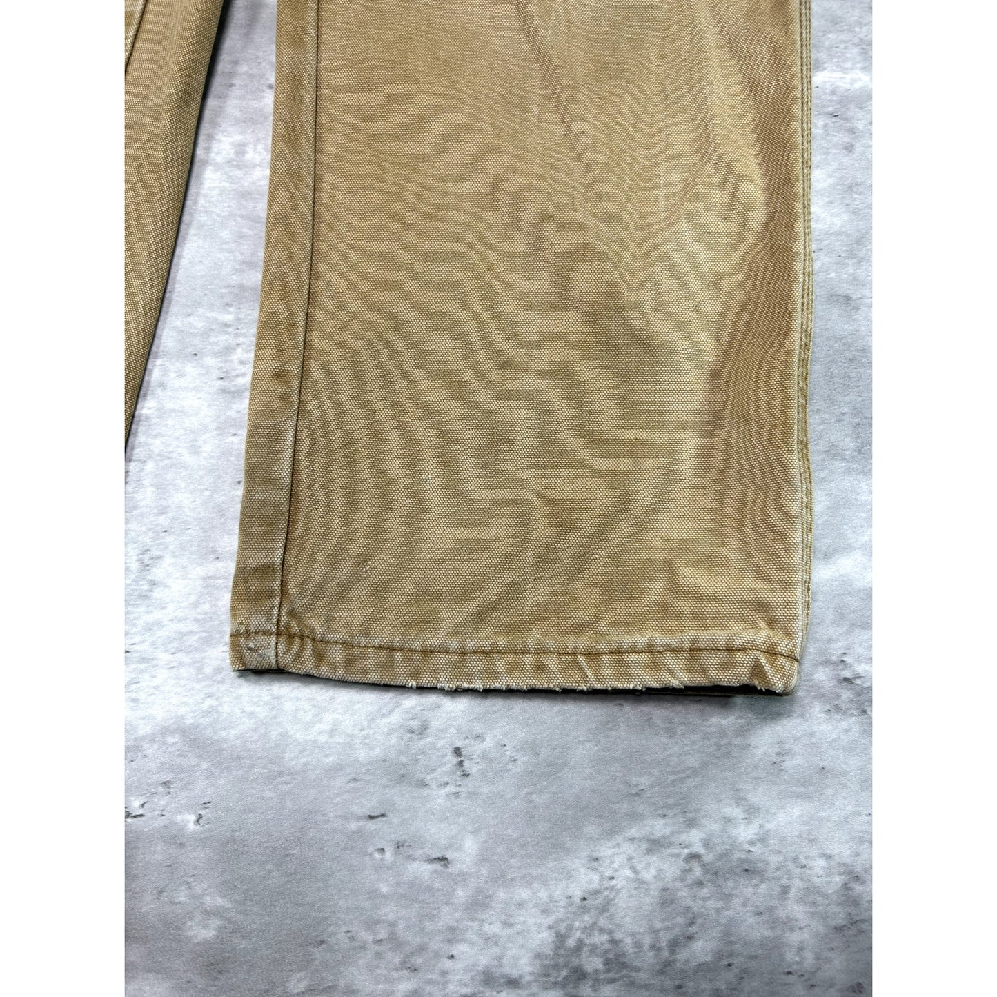 Vintage Dickies Canvas Work Wear Carpenter Pants Size 33W Beige