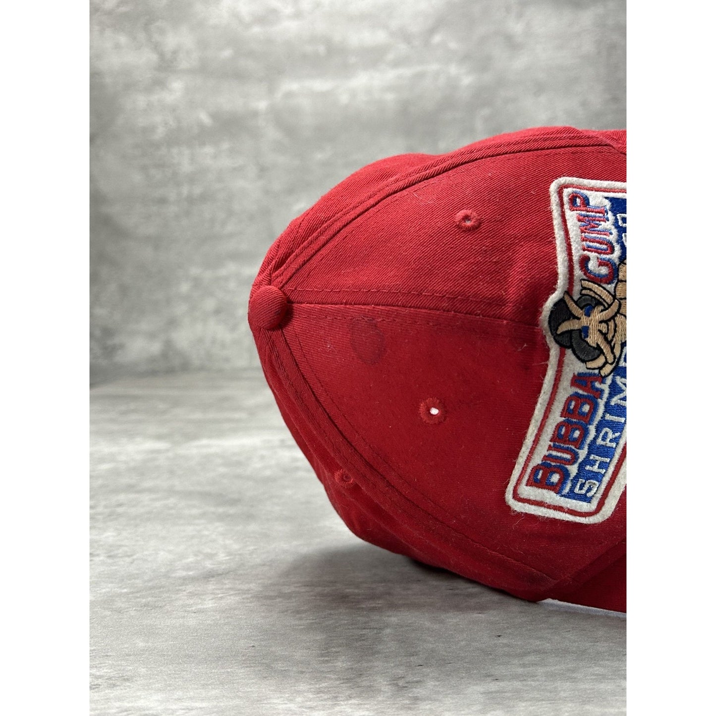 Vintage Bubba Gump Shrimp Embroidered Spellout Logo Snapback Hat OSFA
