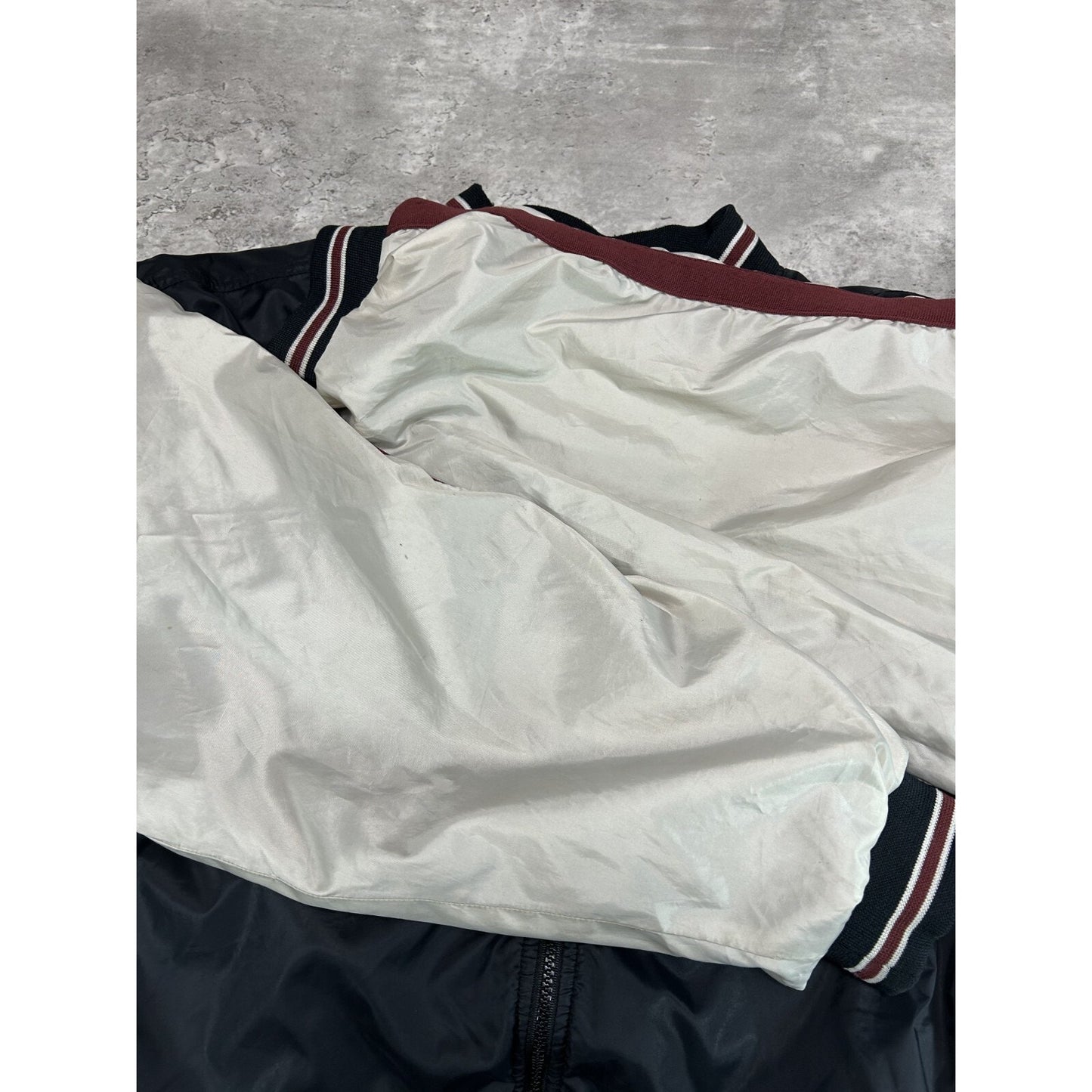 Vintage 90s Nike Embroidered Swoosh Reversible Bomber Jacket Size XL