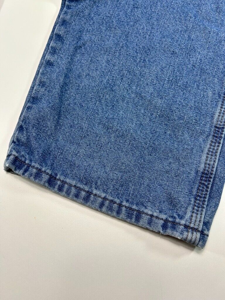 Vintage Wrangler Jeans Medium Wash Denim Workwear Carpenter Pants Size 35