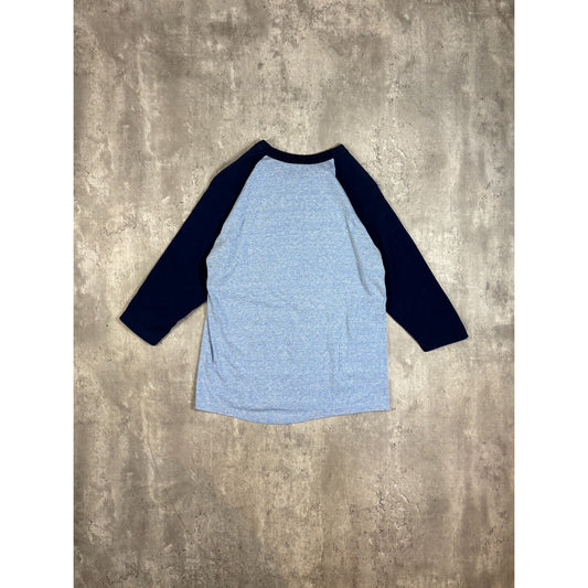 Vintage 1970s Thanks A Million NGH Graphic Spellout Raglan T-Shirt Size Medium