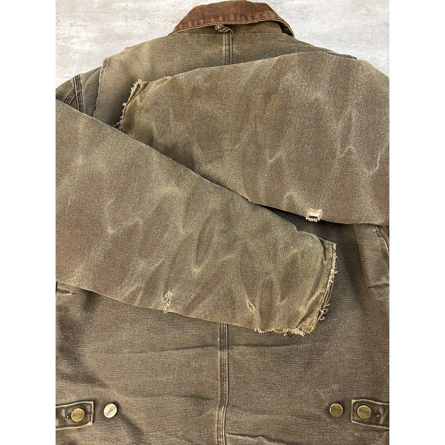 Vintage Carhartt Insulated Canvas Cropped Arctic Jacket Size Medium