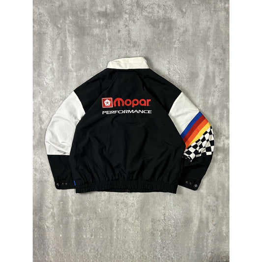 Vintage 90s Mopar Performance Embroidered Racing Bomber Jacket Size XXL