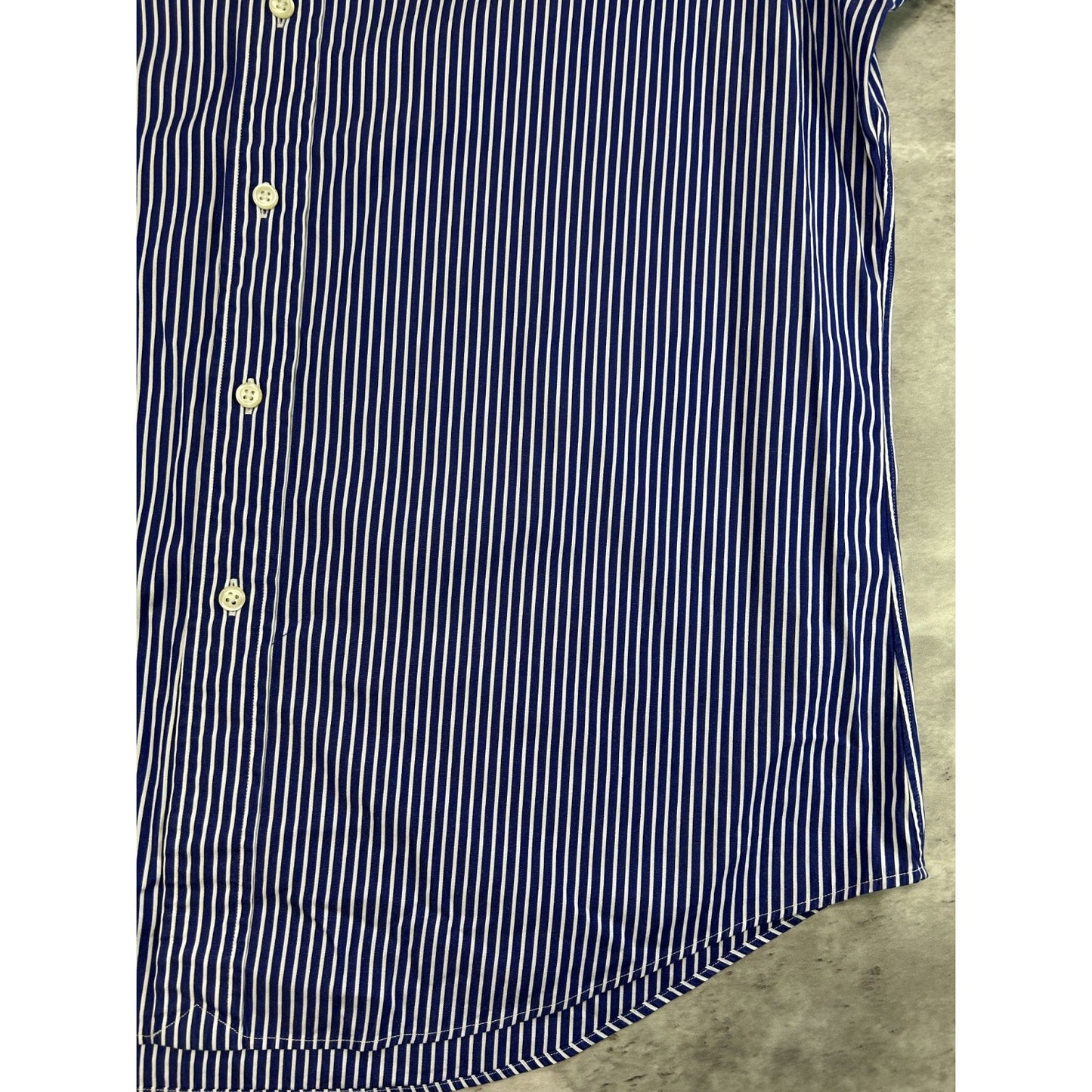 Vintage Polo Ralph Lauren Striped Print Long Sleeve Button Up Shirt Size XL