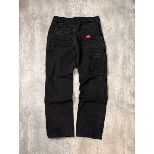 Vintage Dickies Canvas Workwear Carpenter Pants Size 33 Black
