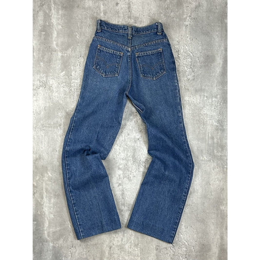 Vintage 80s/90s Levis Orange Tab Dark Wash Denim Pants Size 25 Blue