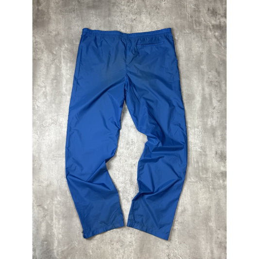 Vintage 80s/90s Brooks Embroidered Spellout Nylon Track Pants Size Large Blue