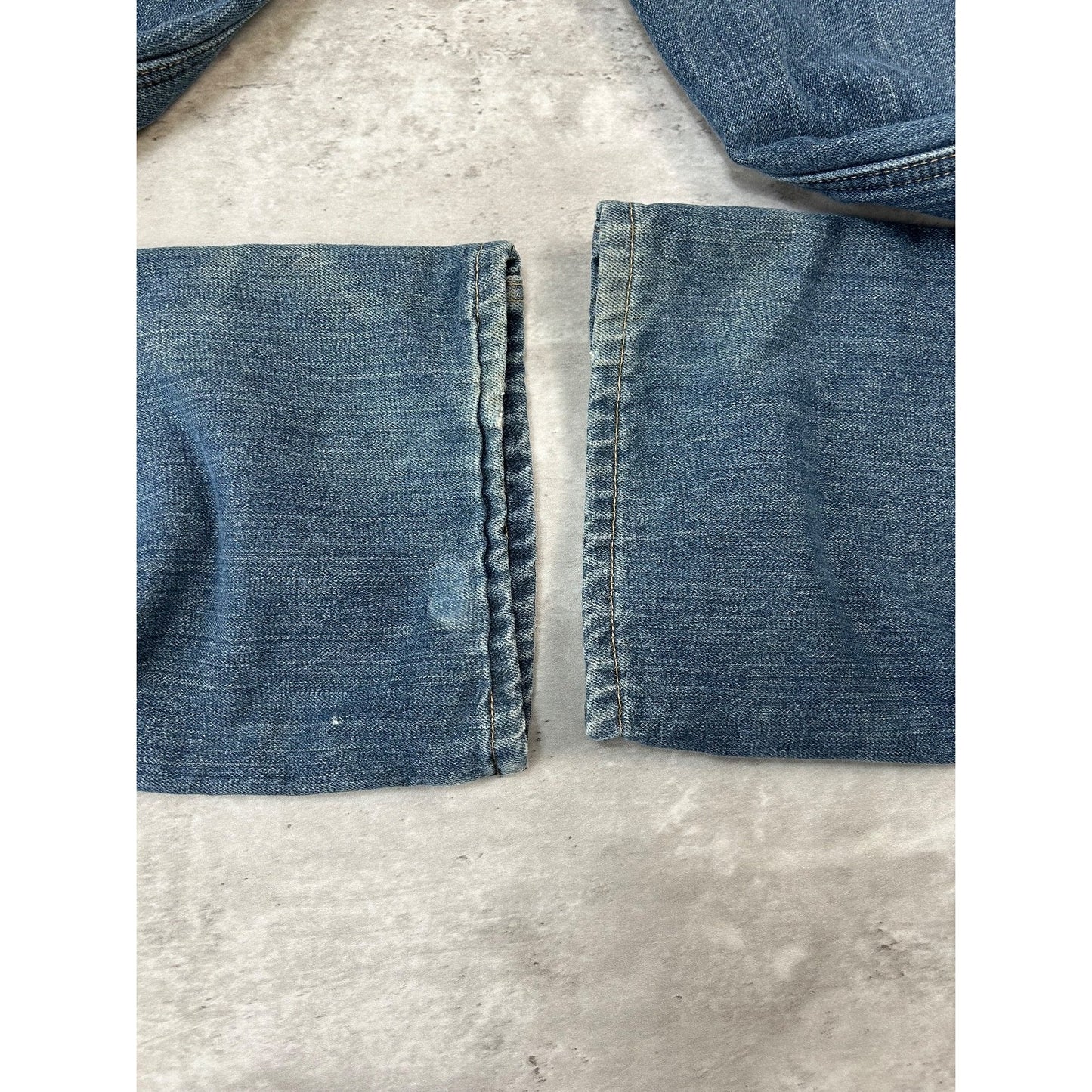 Carhartt Relaxed Fit Fleece Lined Dark Wash Workwear Denim Pants Size 37 Blue