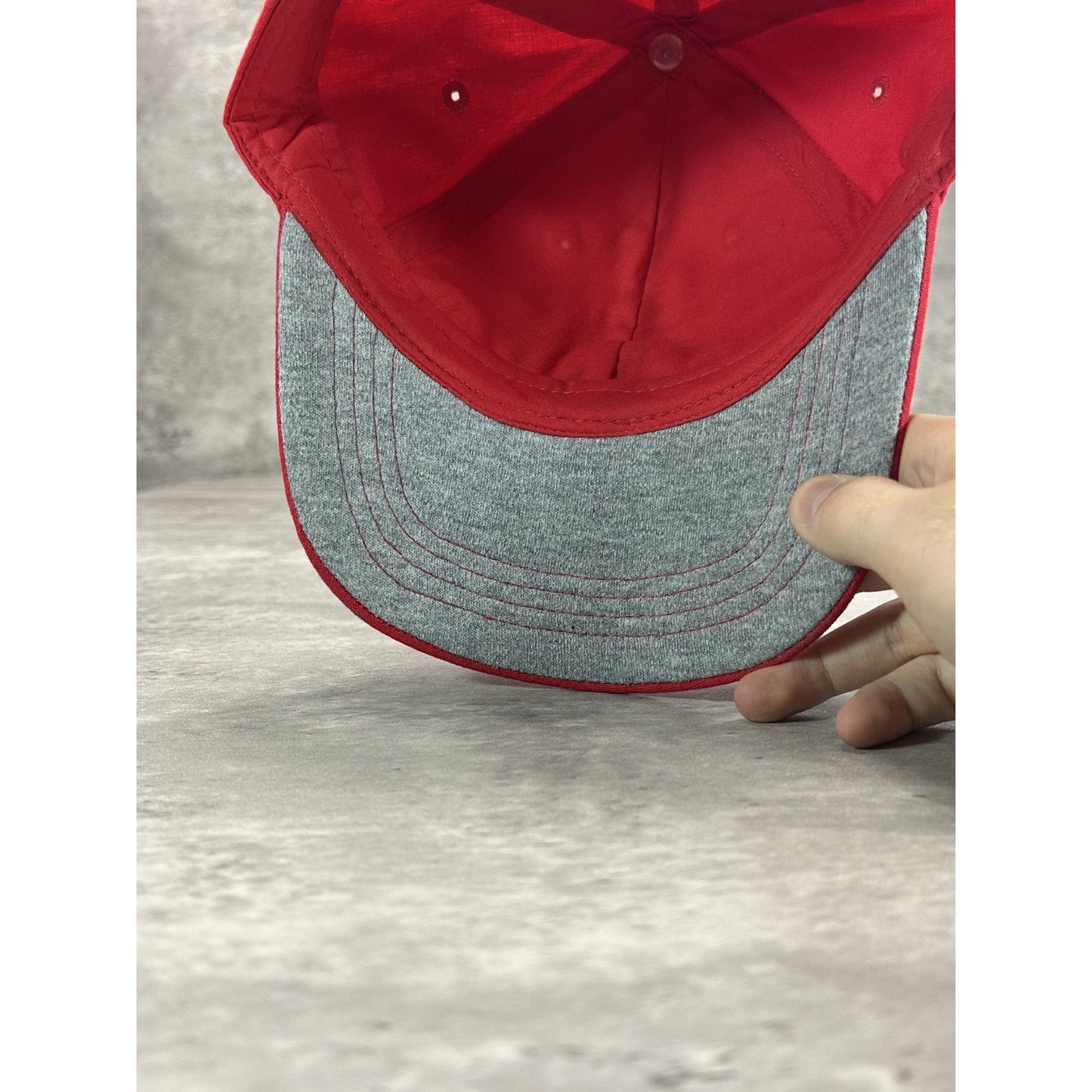Canada Embroidered Spellout Destination Strapback Hat OSFA Red