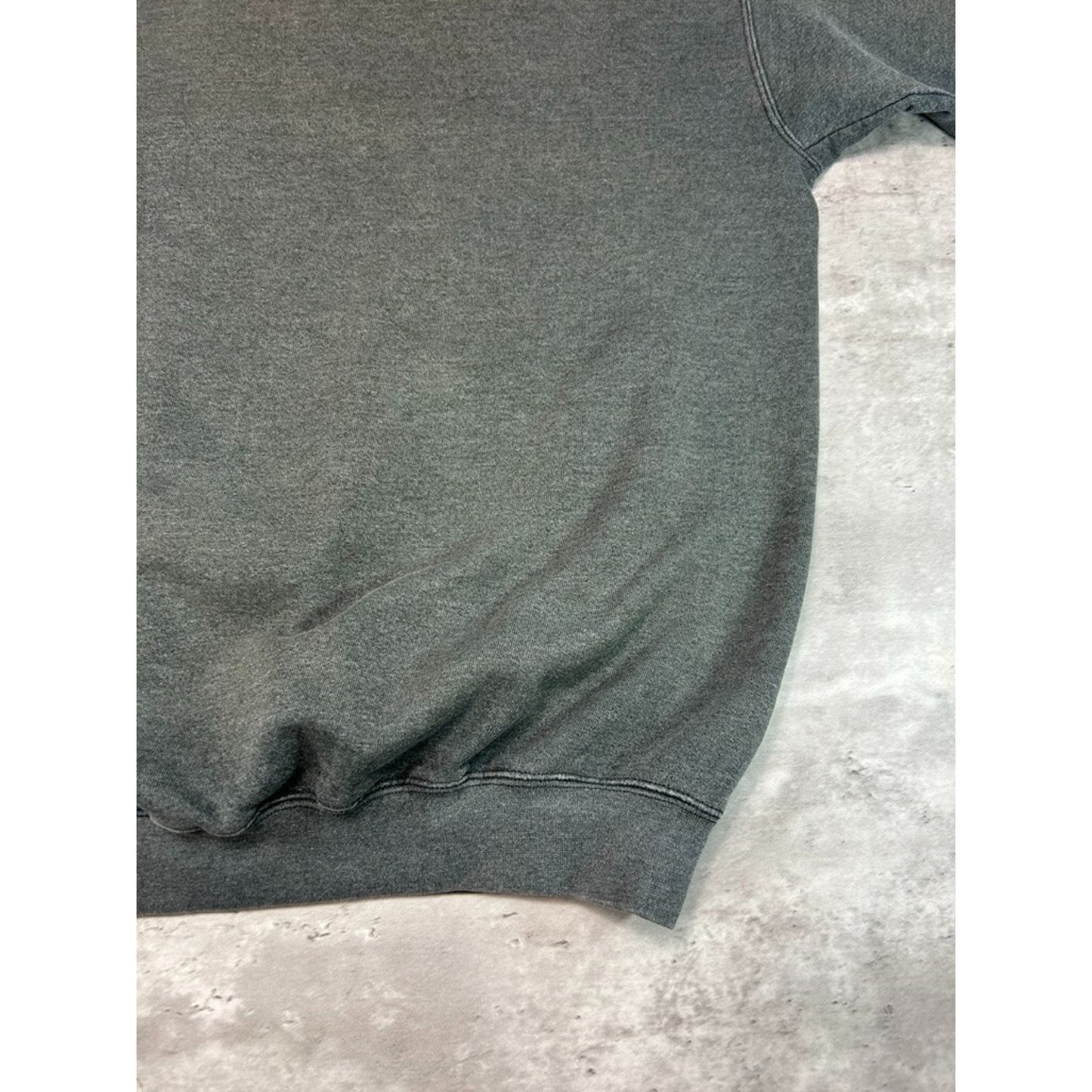 Vintage 90s Nike Graphic Swoosh Spellout Crewneck Sweatshirt Size Large Gray