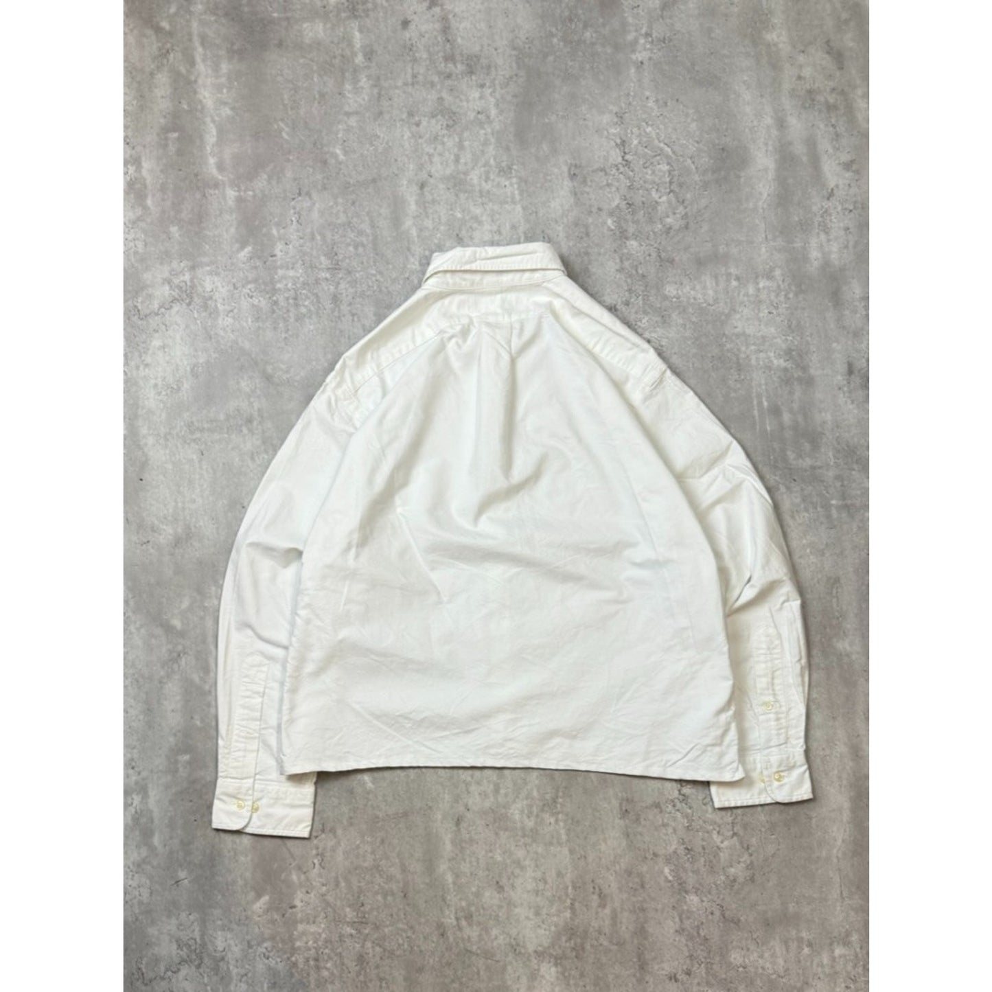 Vintage Polo Ralph Lauren Long Sleeve Reworked Cropped Button Up Shirt Sz XL