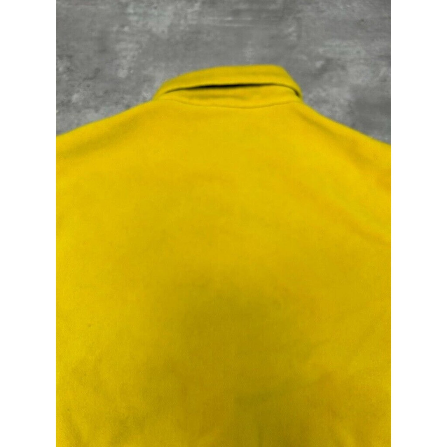 Vintage 90s Polo Golf Ralph Lauren Full Zip Fleece Sweatshirt Size Large Yellow