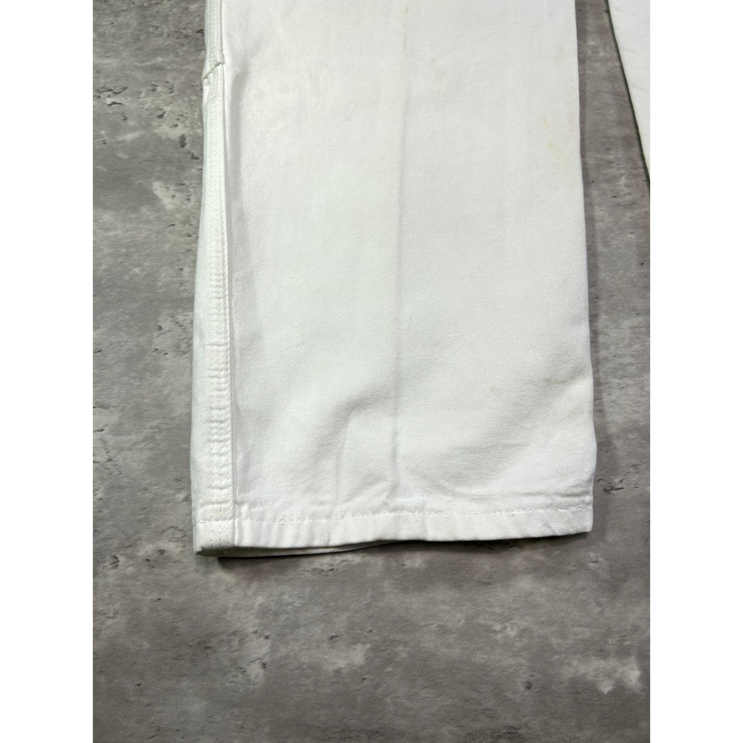 Vintage Dickies Canvas Work Wear Painters Double Knee Pants Size 36W White