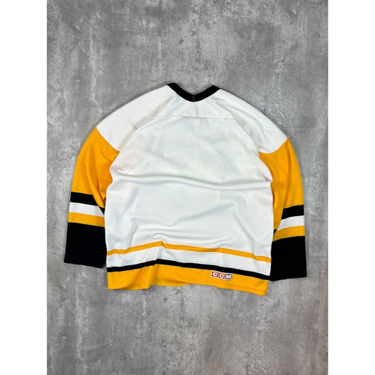 Vintage 1990s Pittsburgh Penguins NHL CCM Maska Stitched Hockey Jersey Size Large