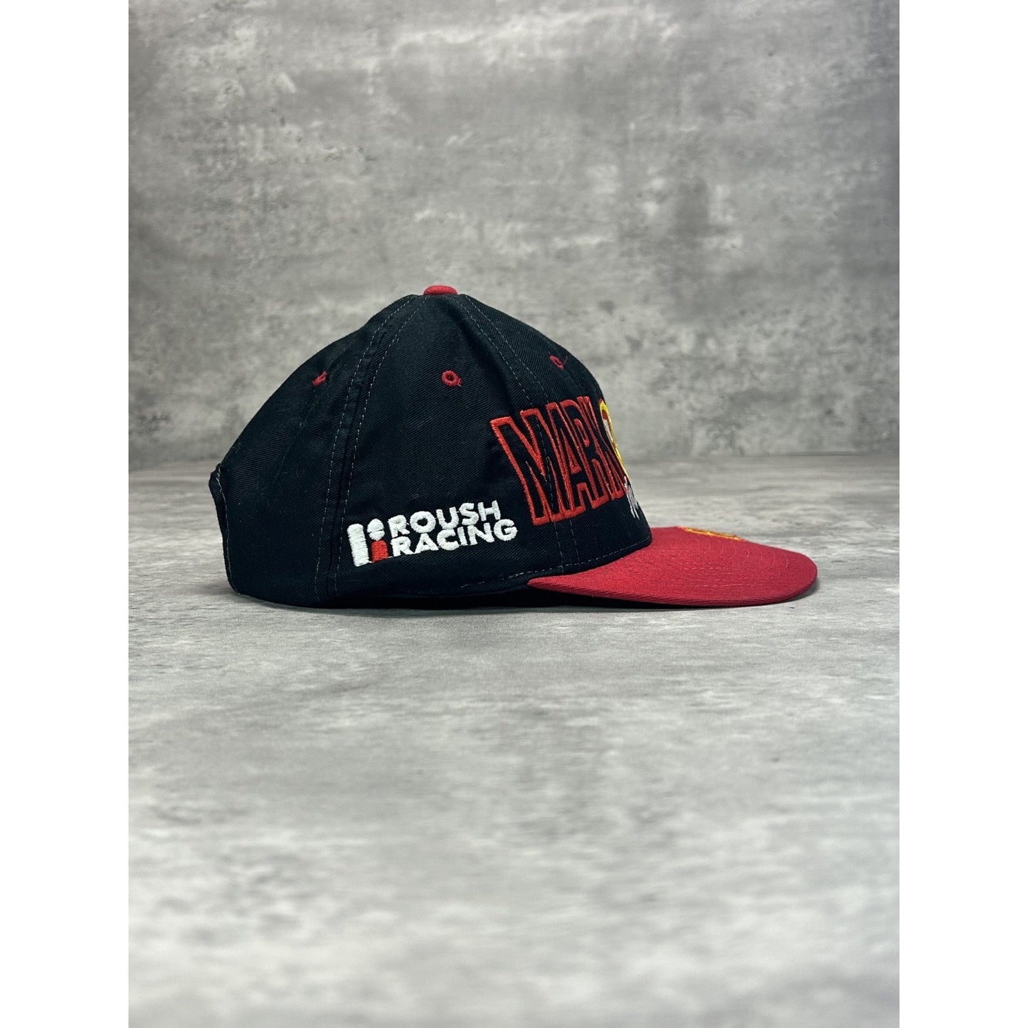 Vintage 90s Mark Martin #60 Roush Racing Nascar Embroidered Snapback Hat OSFA