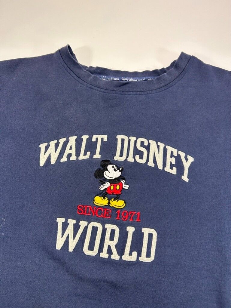 Vintage Walt Disney World Mickey Mouse Destination Graphic Sweatshirt Size Large
