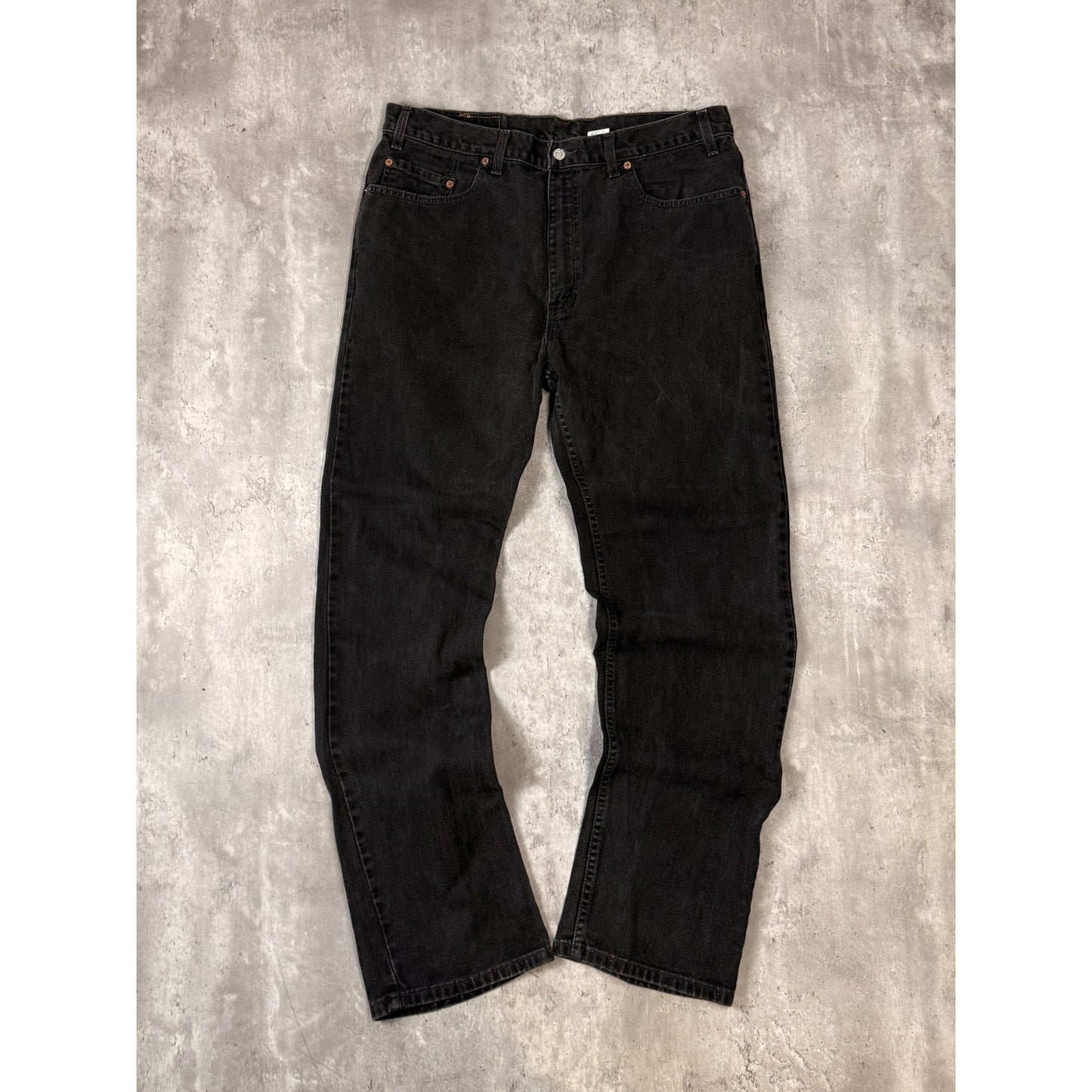 Vintage 90s Levis 505 Regular Fit Straight Leg Back Denim Pants Size 38