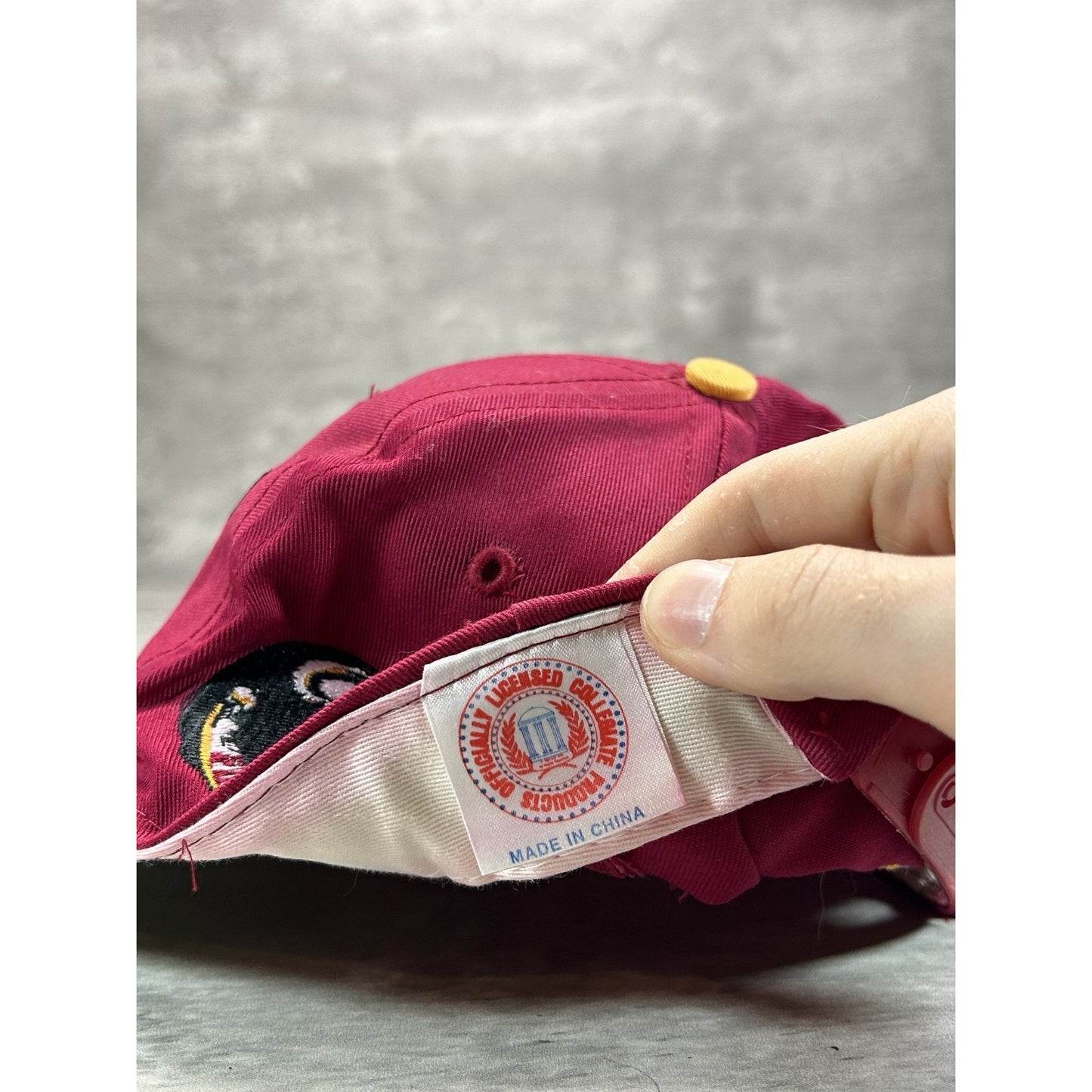 Vintage 90s Florida State Seminoles NCAA Embroidered Logo Snapback Hat OSFA