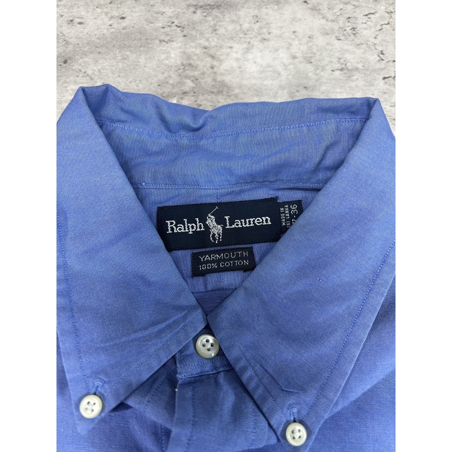 Vintage Polo Ralph Lauren Embroidered Pony Long Sleeve Button Up Shirt Sz 2XL