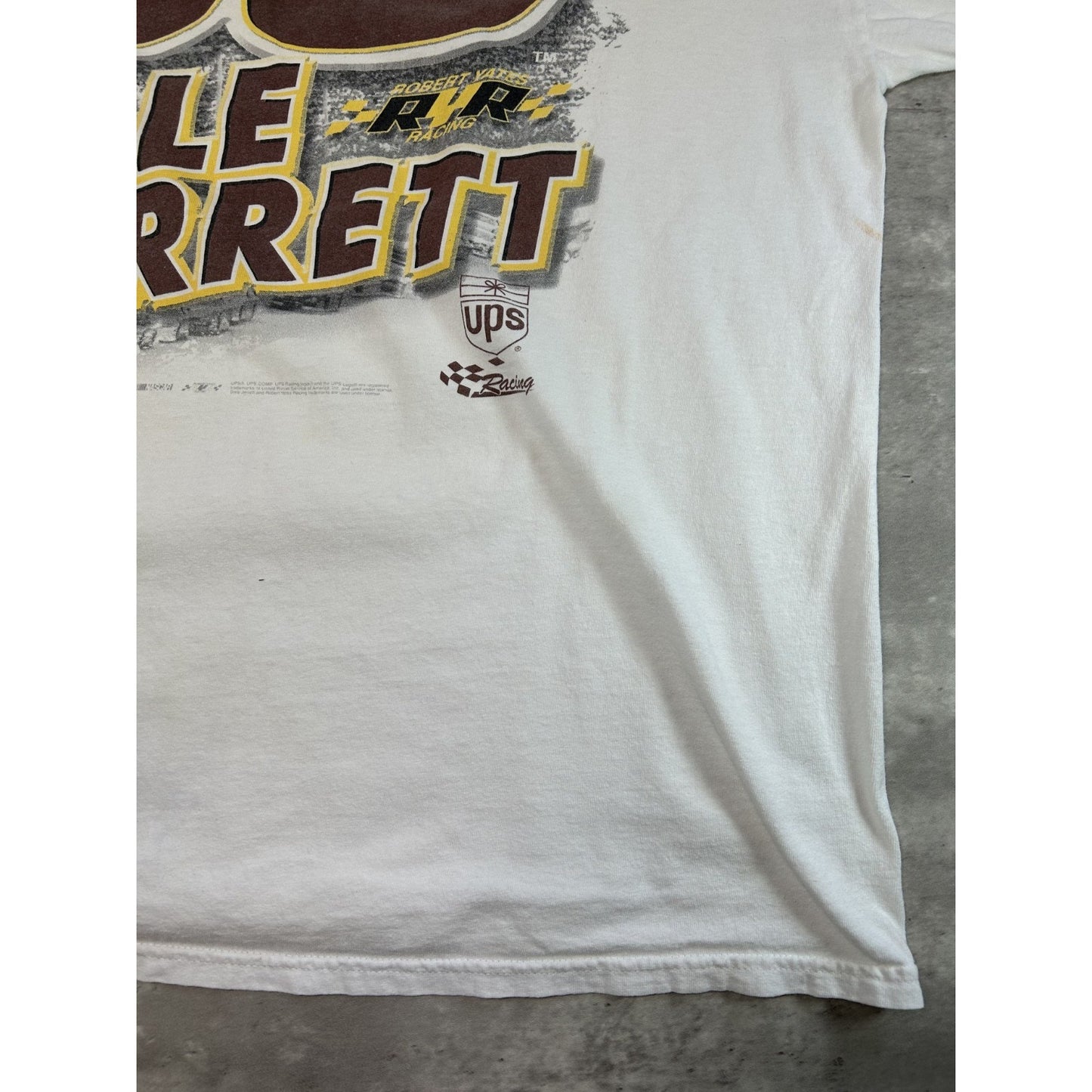Vintage Dale Jarrett #88 Nascar Racing Spellout Graphic T-Shirt Size XL