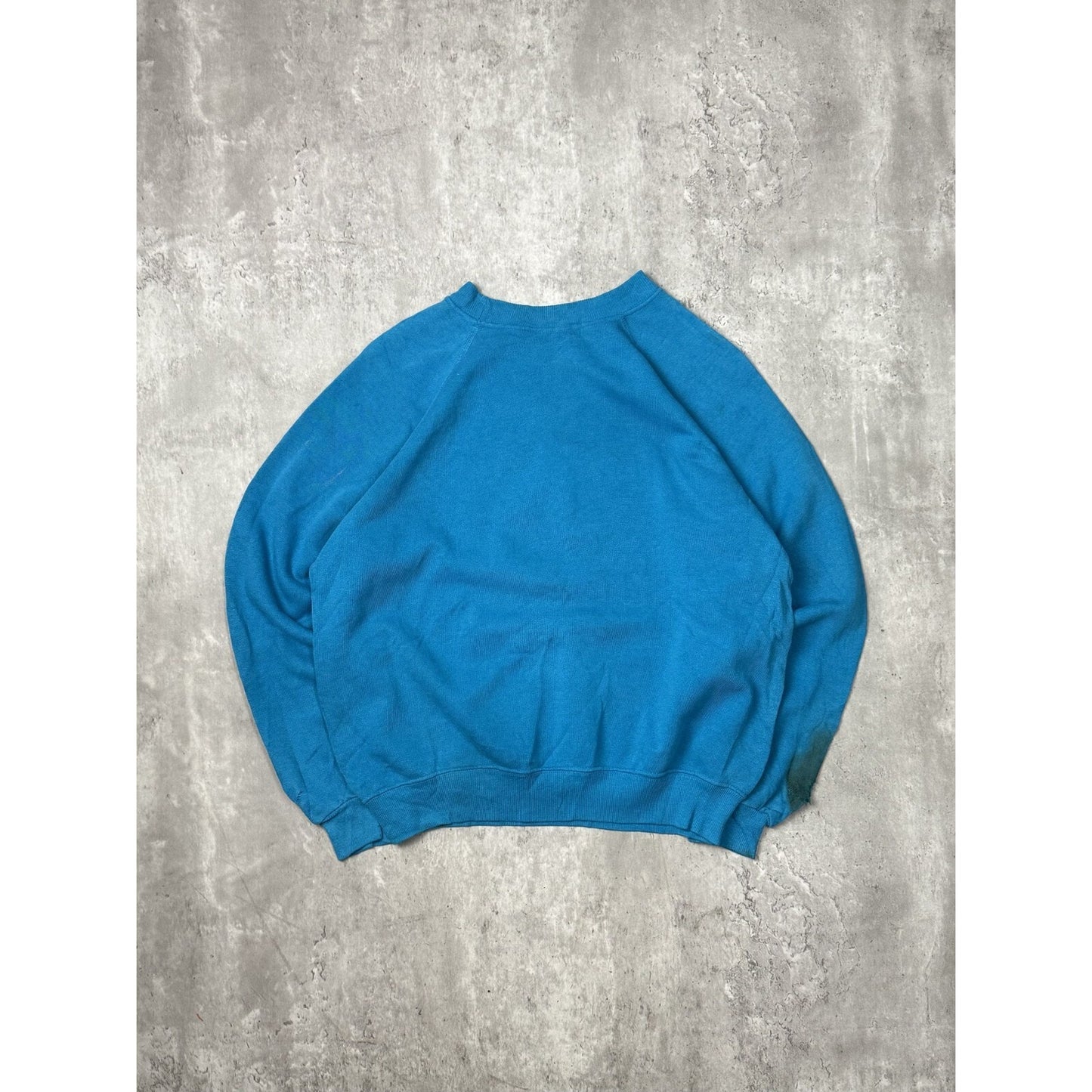 Vintage 80s/90s #66 Graphic Distressed Sweatshirt Size Medium Blue