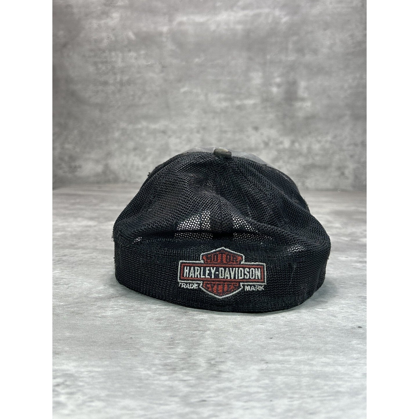 Harley Davidson Embroidered Logo Trucker Snapback Hat OSFA