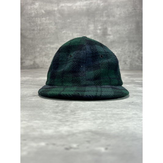 Vintage 90s American Eagle Plaid Flannel Strapback Hat OSFA