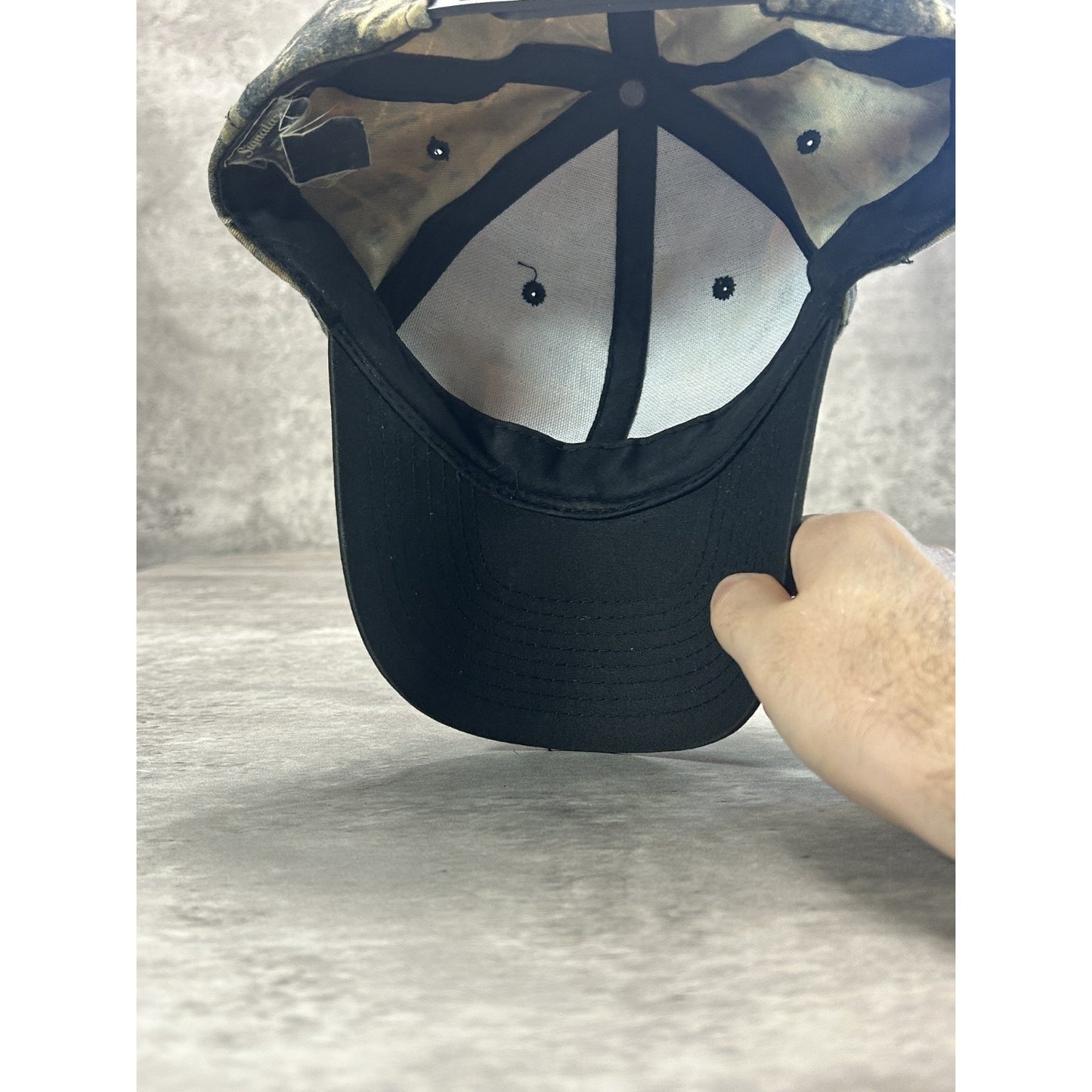Vintage 90s Spartans Outdoors Tree Camo Hunting Snapback Hat OSFA