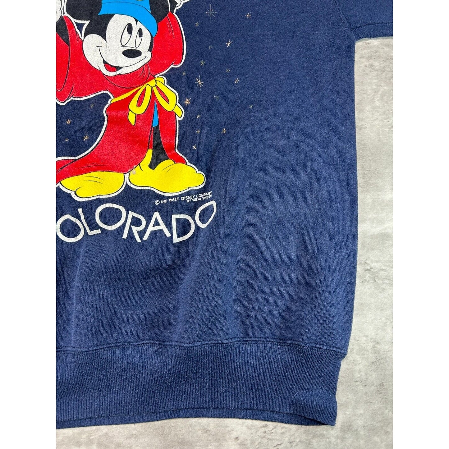 Vintage 80s/90s Disney Mickey Mouse Colorado Destination Sweatshirt Size Large