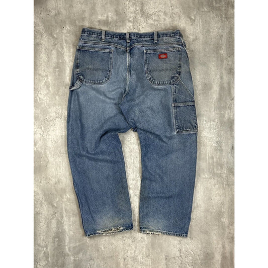 Vintage Dickies Medium Wash Workwear Carpenter Pants Size 40 Blue