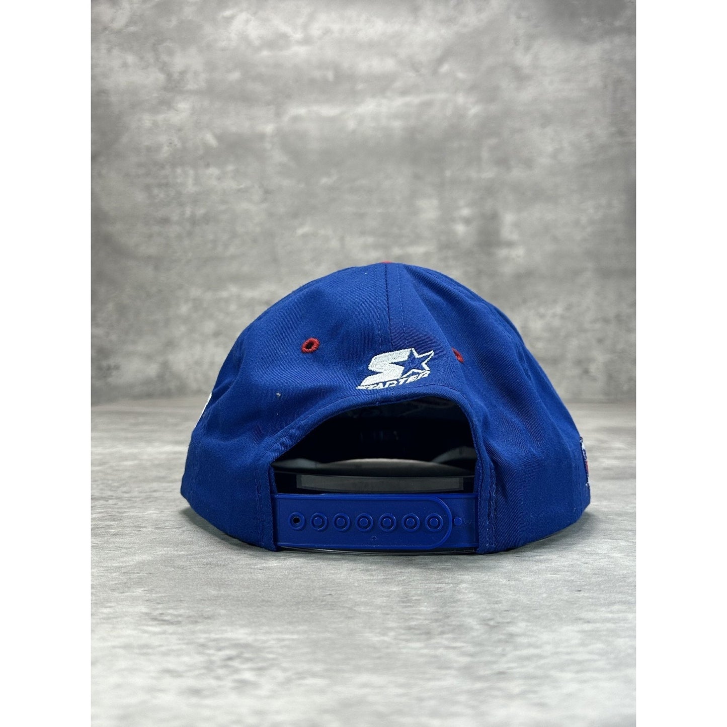 Vintage 90s New England Patriots NFL Embroidered Spellout Logo Snapback Hat OSFA
