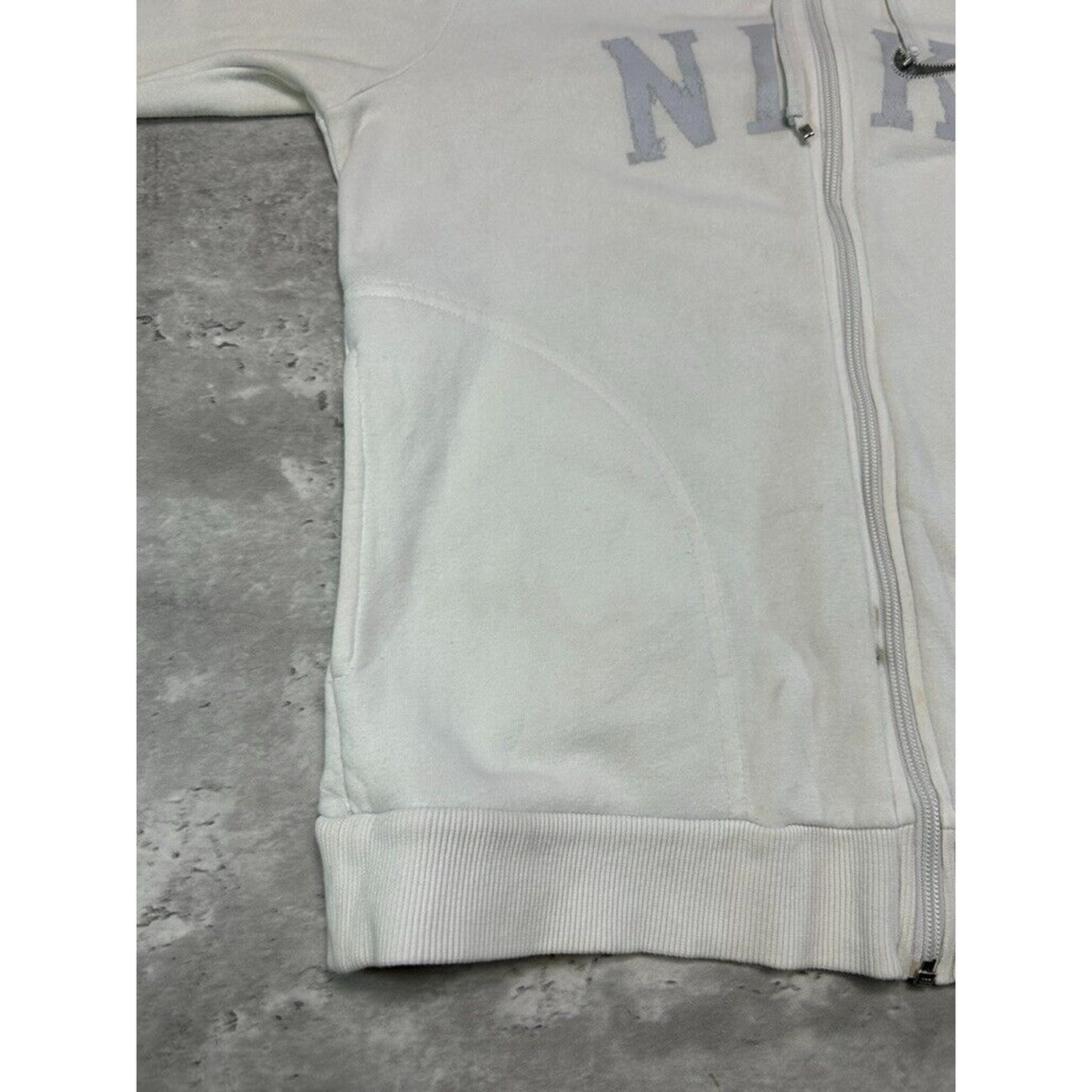 Vintage Womens Nike Embroidered Swoosh Spell Out Hooded Sweatshirt Size Large