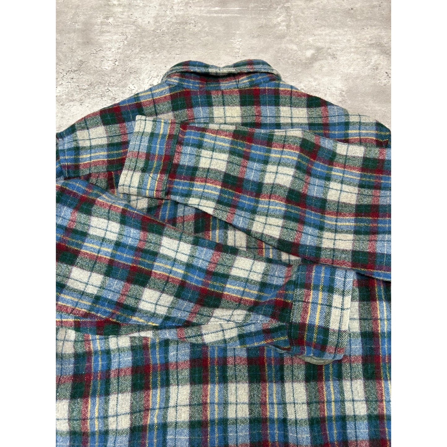 Vintage 90s Carl Michaels Plaid Double Pocket Long Sleeve Button Up Shirt Medium