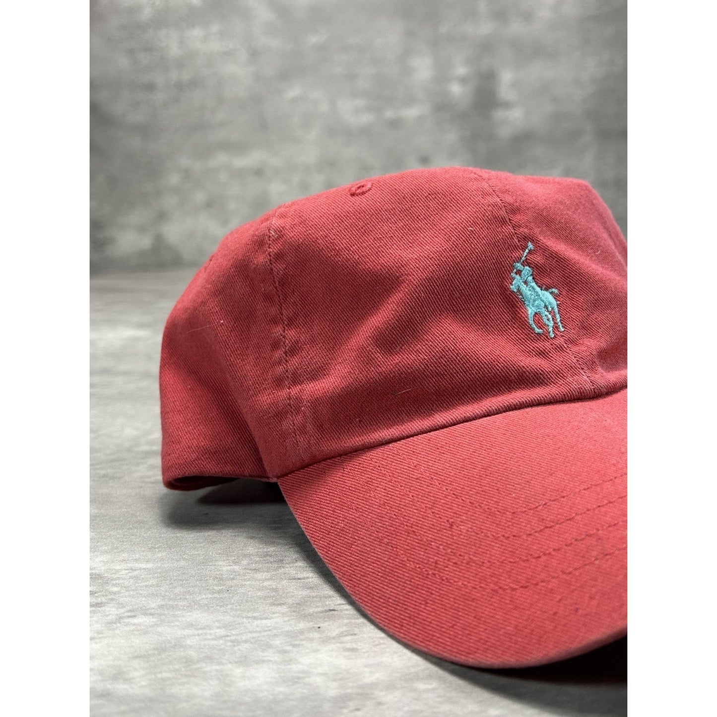 Vintage Polo Ralph Lauren Embroidered Pony Strapback Hat OSFA Red