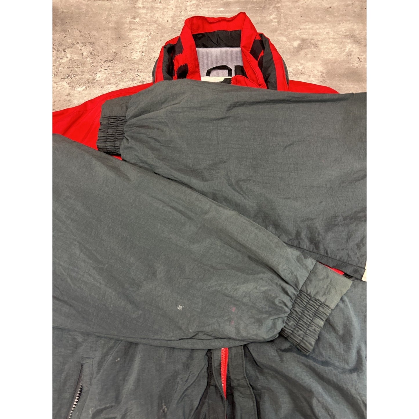 Vintage 90s Winston Cup Nylon Full Zip Windbreaker Jacket Size XL
