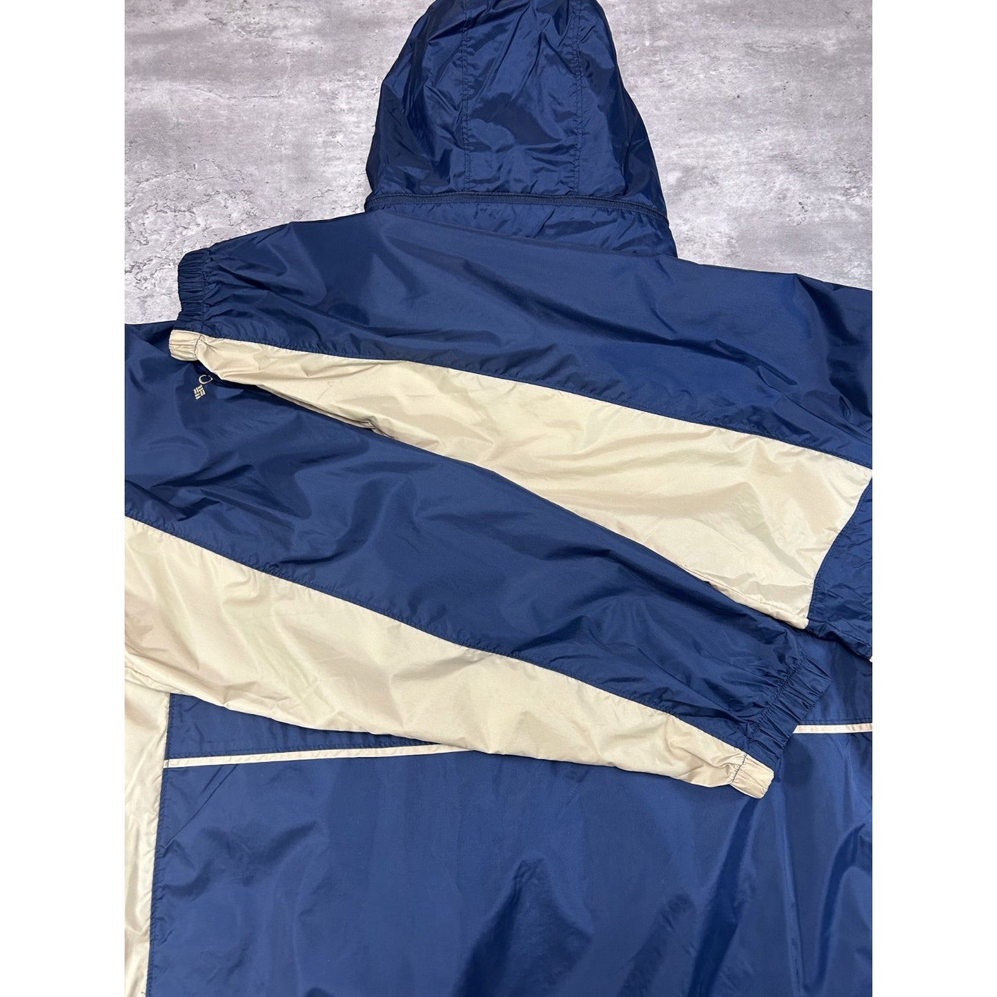Vintage 90s Notre Dame Fighting Irish NCAA Embroidered Windbreaker Jacket Sz XL