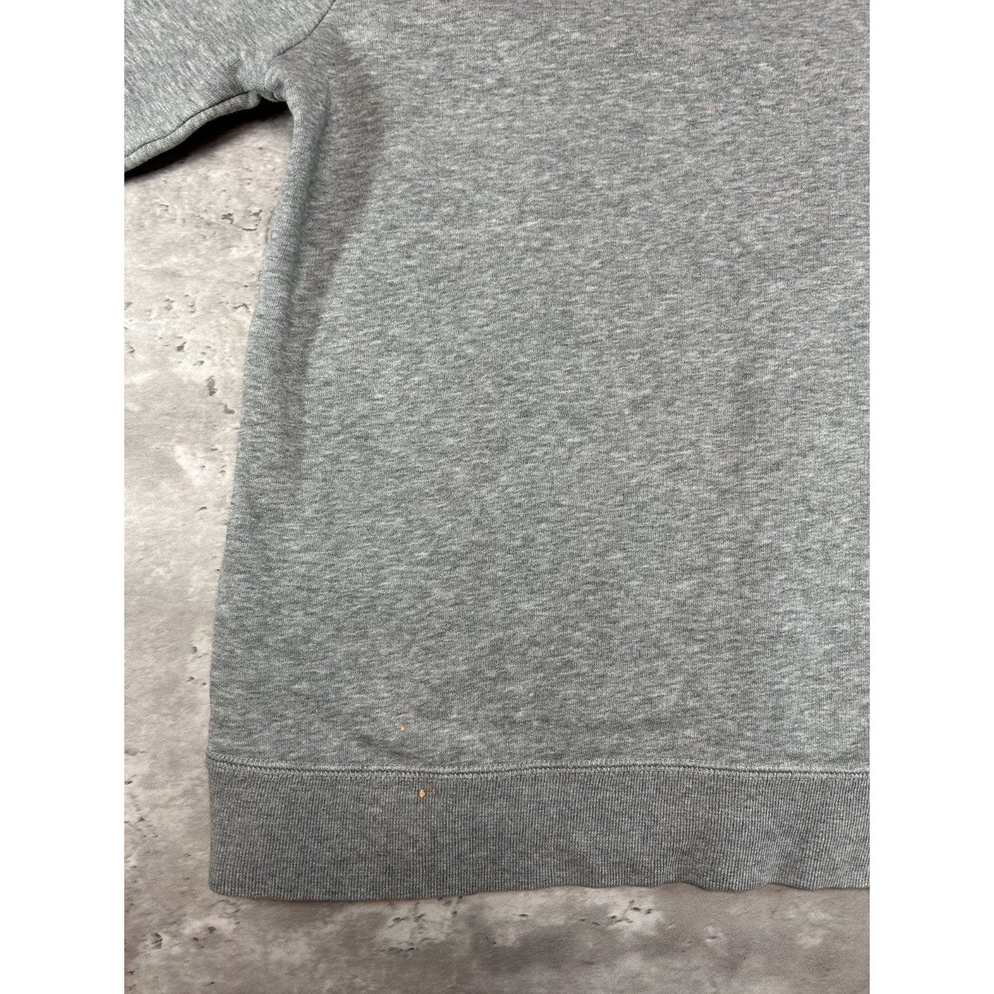 Vintage Nike Embroidered Big Swoosh Pullover Hooded Sweatshirt Size Medium Gray