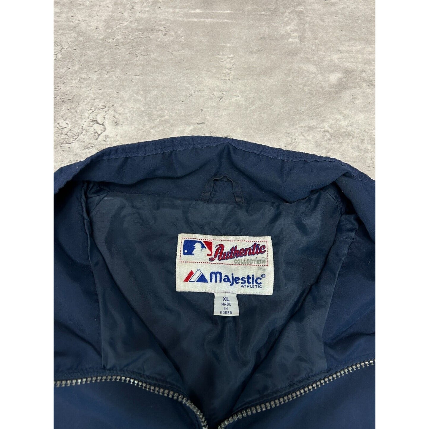 Milwaukee Brewers MLB Embroidered Logo 1/4 Logo Nylon Jacket Size XL