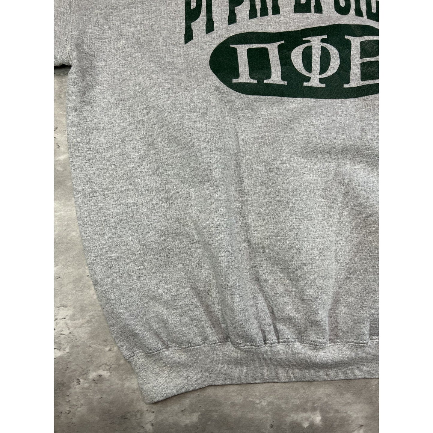Vintage 80s/90s Pi Phi Epsilon Fraternity Spellout Graphic Sweatshirt Sz Medium